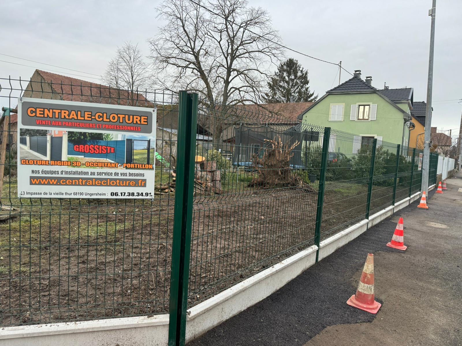 6A06DCC9 B600 43D7 9545 1FDF90B19457 | Centrale clôture Réalisation de notre équipe de pose à MUNCHHOUSE. (Avant/après) Colmar 7